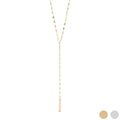 Y-Shaped Blank Bar Pendant Lariat Necklace