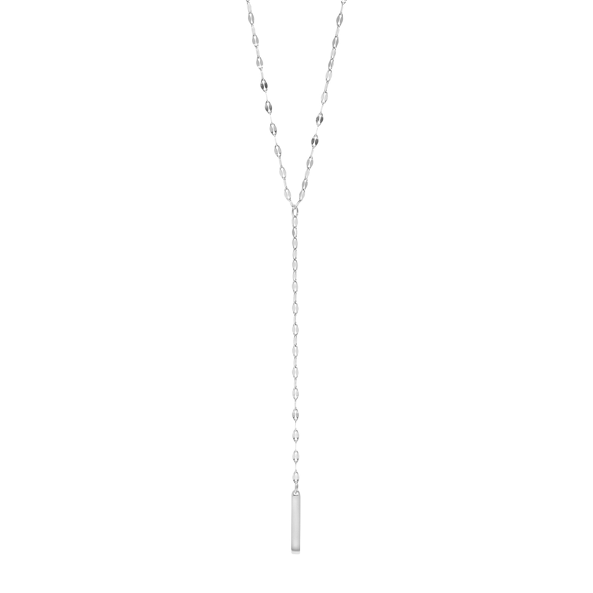 Y-Shaped Blank Bar Pendant Lariat Necklace