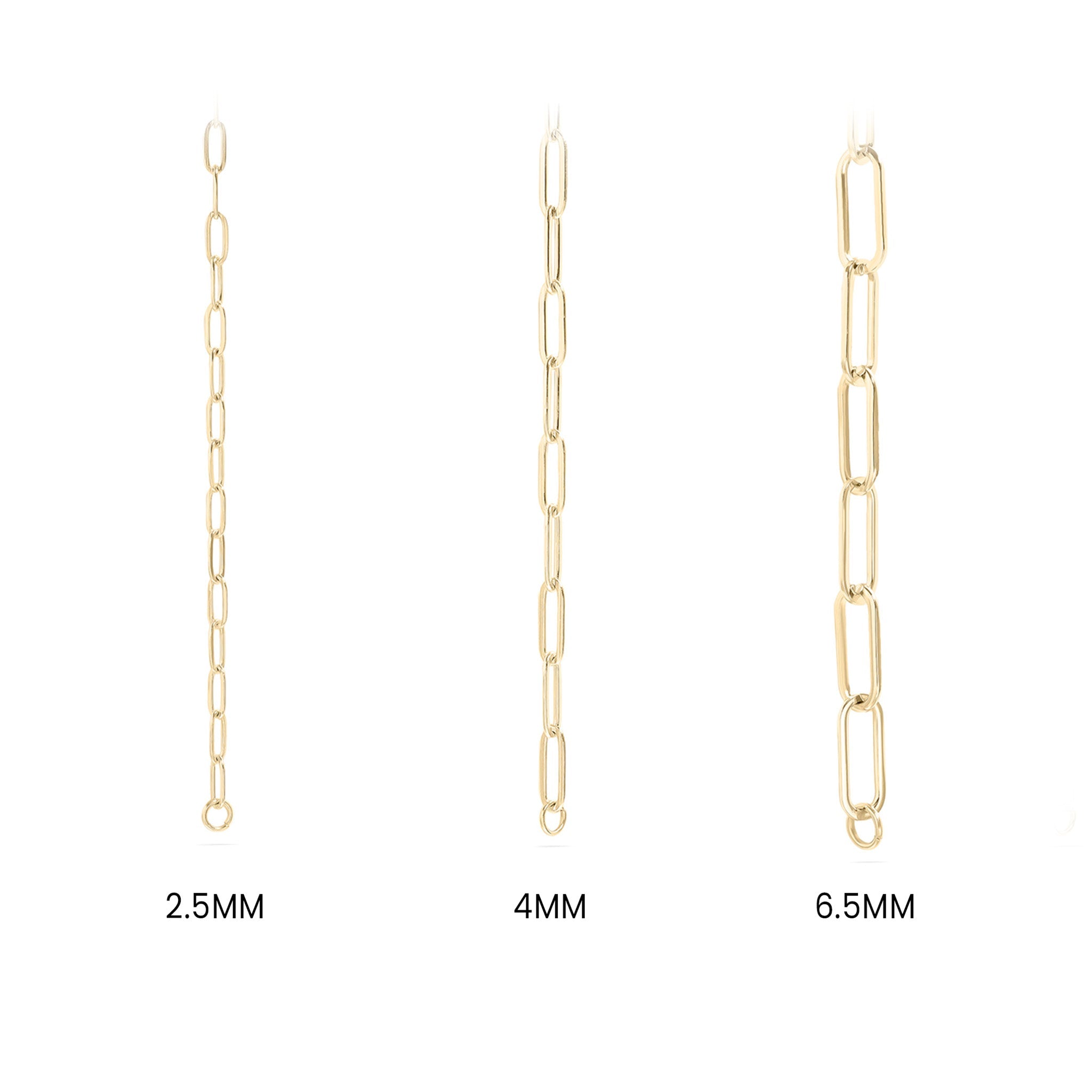 18K Gold PVD Paperclip Connector Chain Necklace