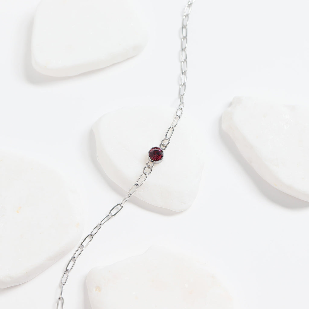 Stainless Steel Paperclip Connector Chain Necklace