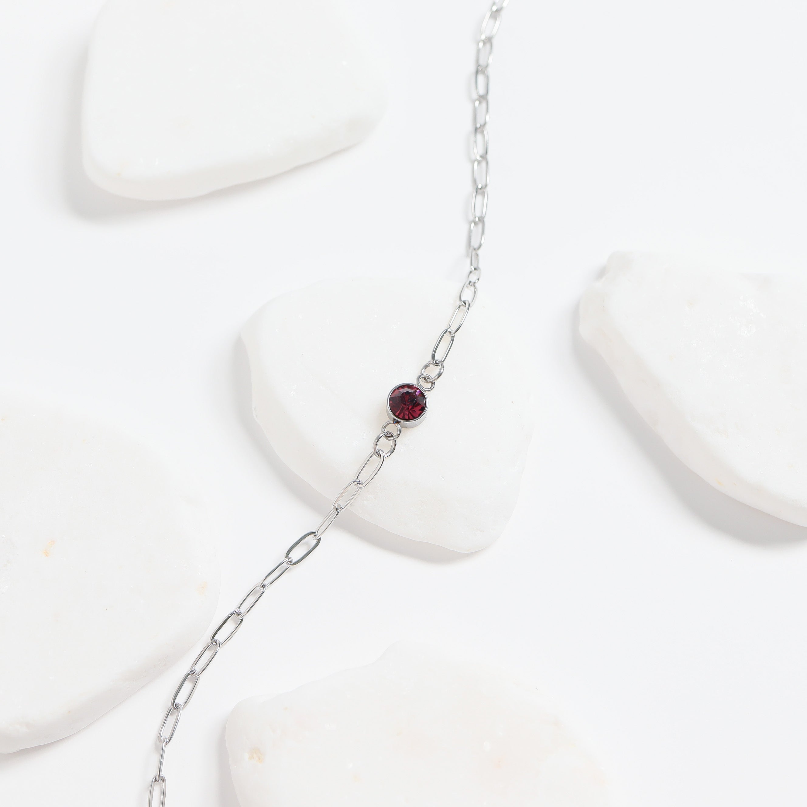 Stainless Steel Paperclip Connector Chain Necklace