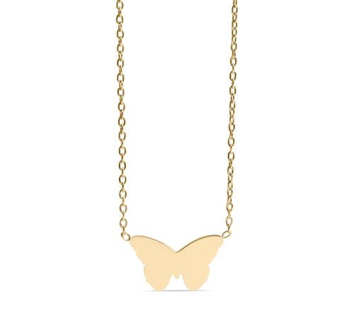 Blank Engravable Butterfly Necklace