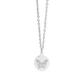 Stone Butterfly Pendant Necklace