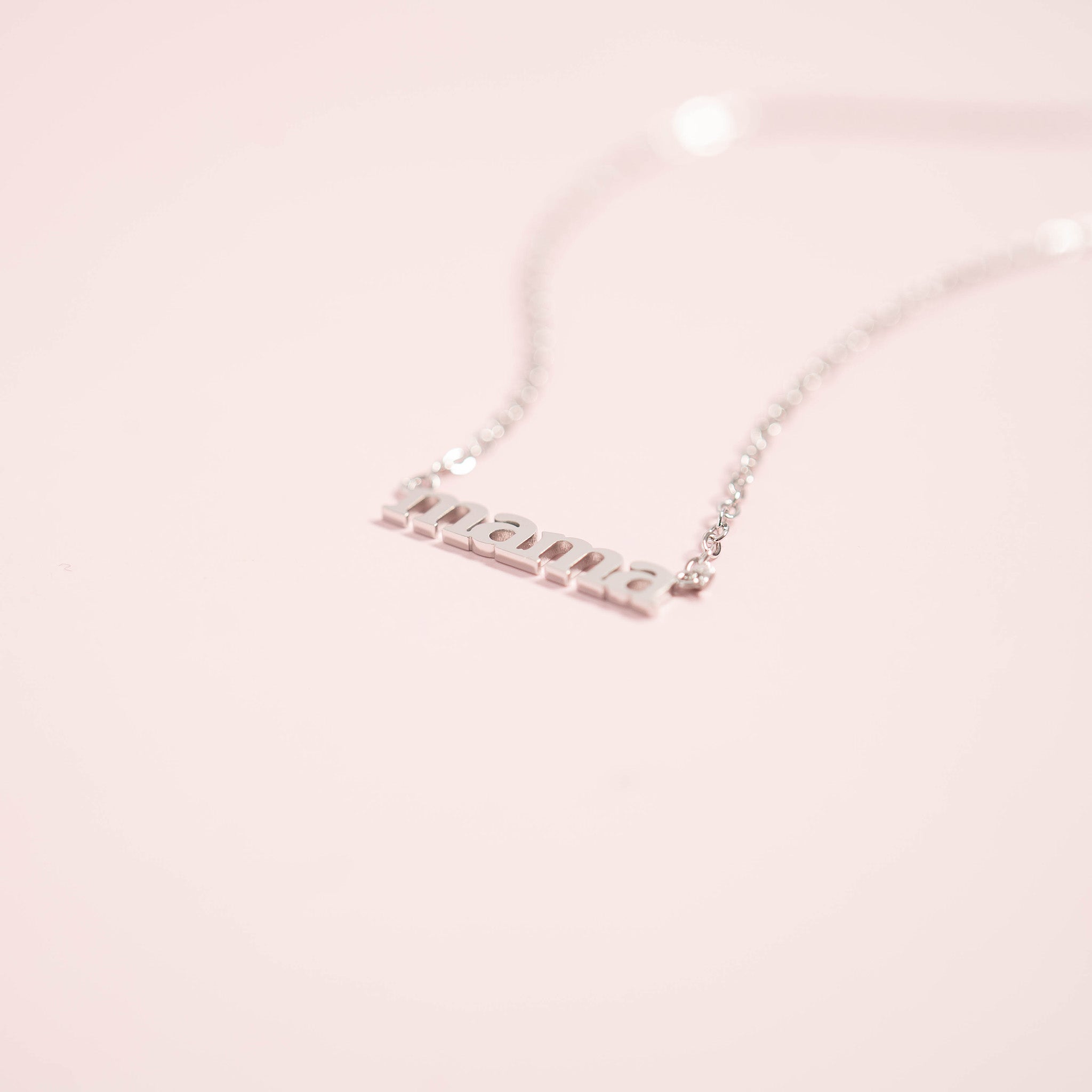 18K Gold PVD Stainless Steel Mama Necklace