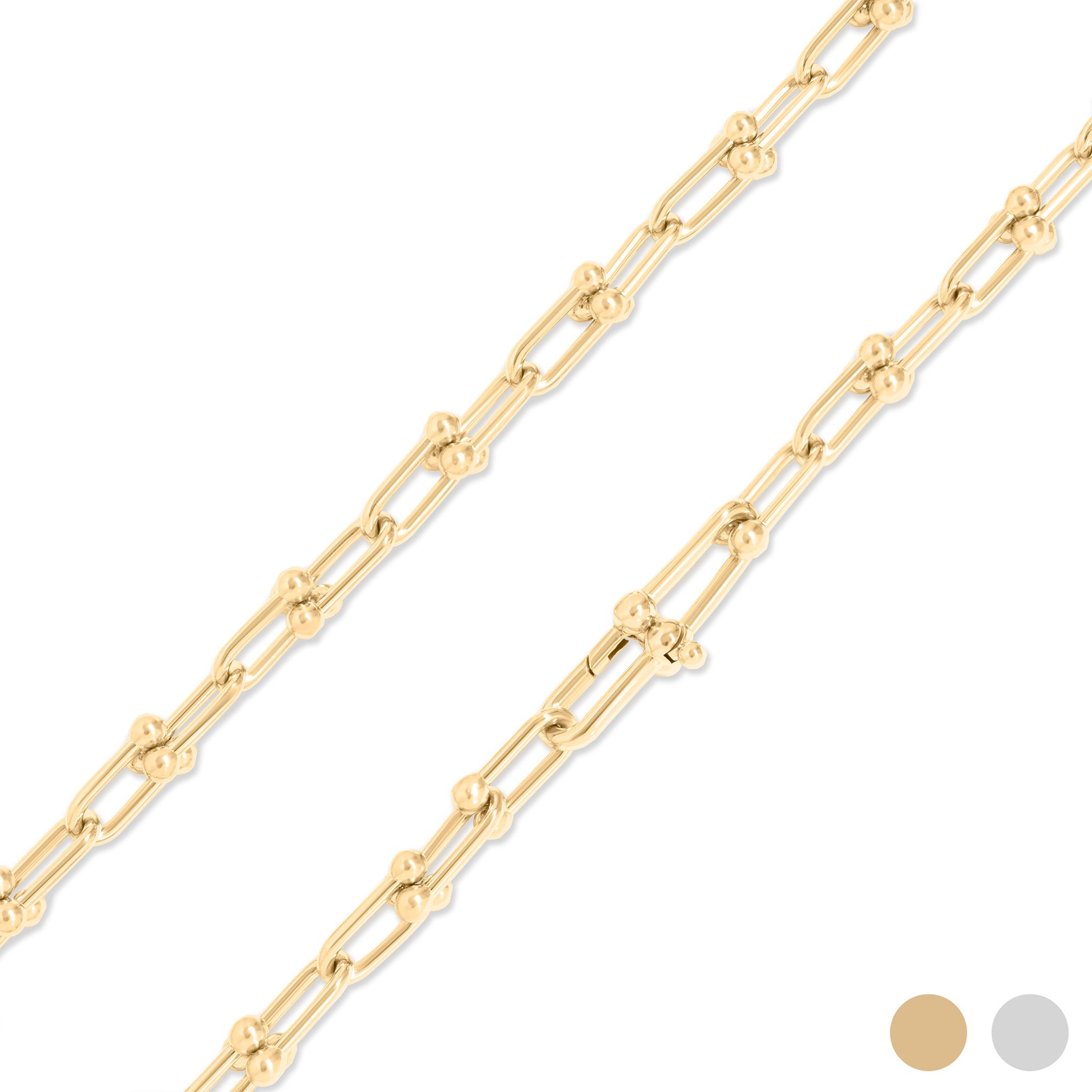 Gold Hardware Necklace – 18K Gold PVD Stainless Steel Chain | Tarnish Resistant Jewelry