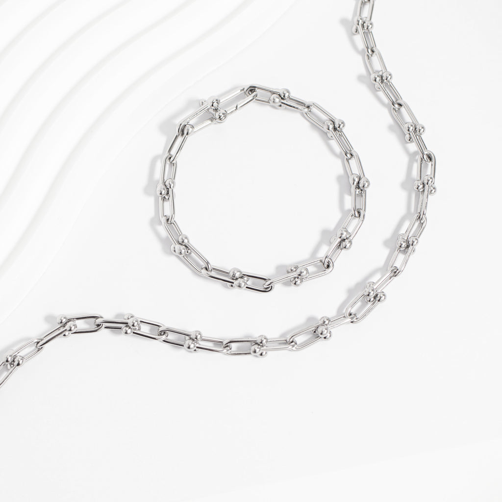 Gold Hardware Necklace – 18K Gold PVD Stainless Steel Chain | Tarnish Resistant Jewelry