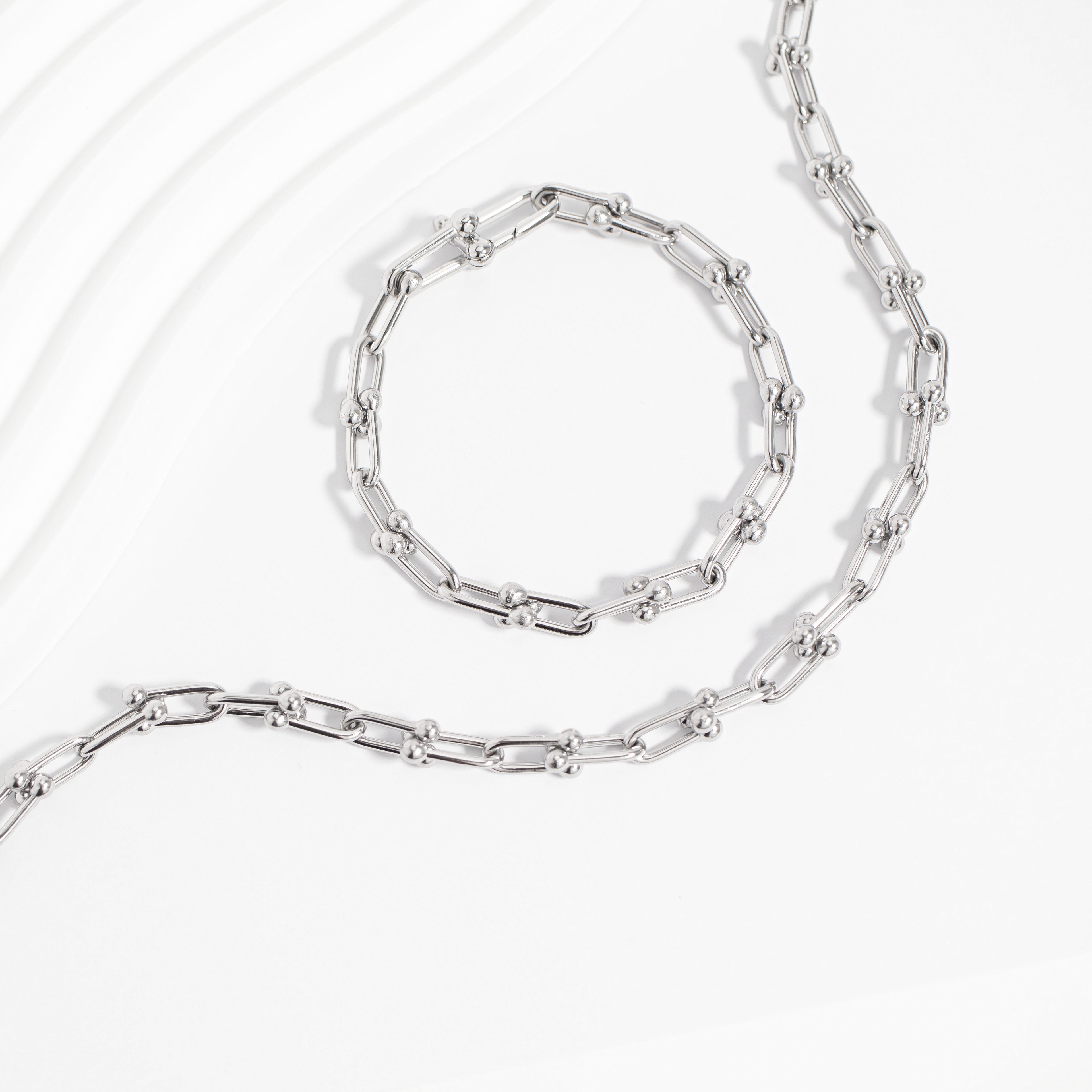 Gold Hardware Necklace – 18K Gold PVD Stainless Steel Chain | Tarnish Resistant Jewelry