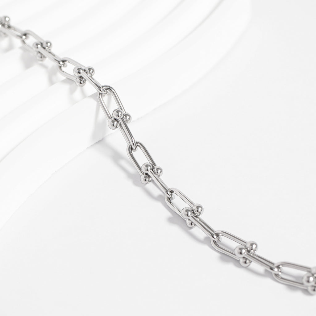 Gold Hardware Necklace – 18K Gold PVD Stainless Steel Chain | Tarnish Resistant Jewelry