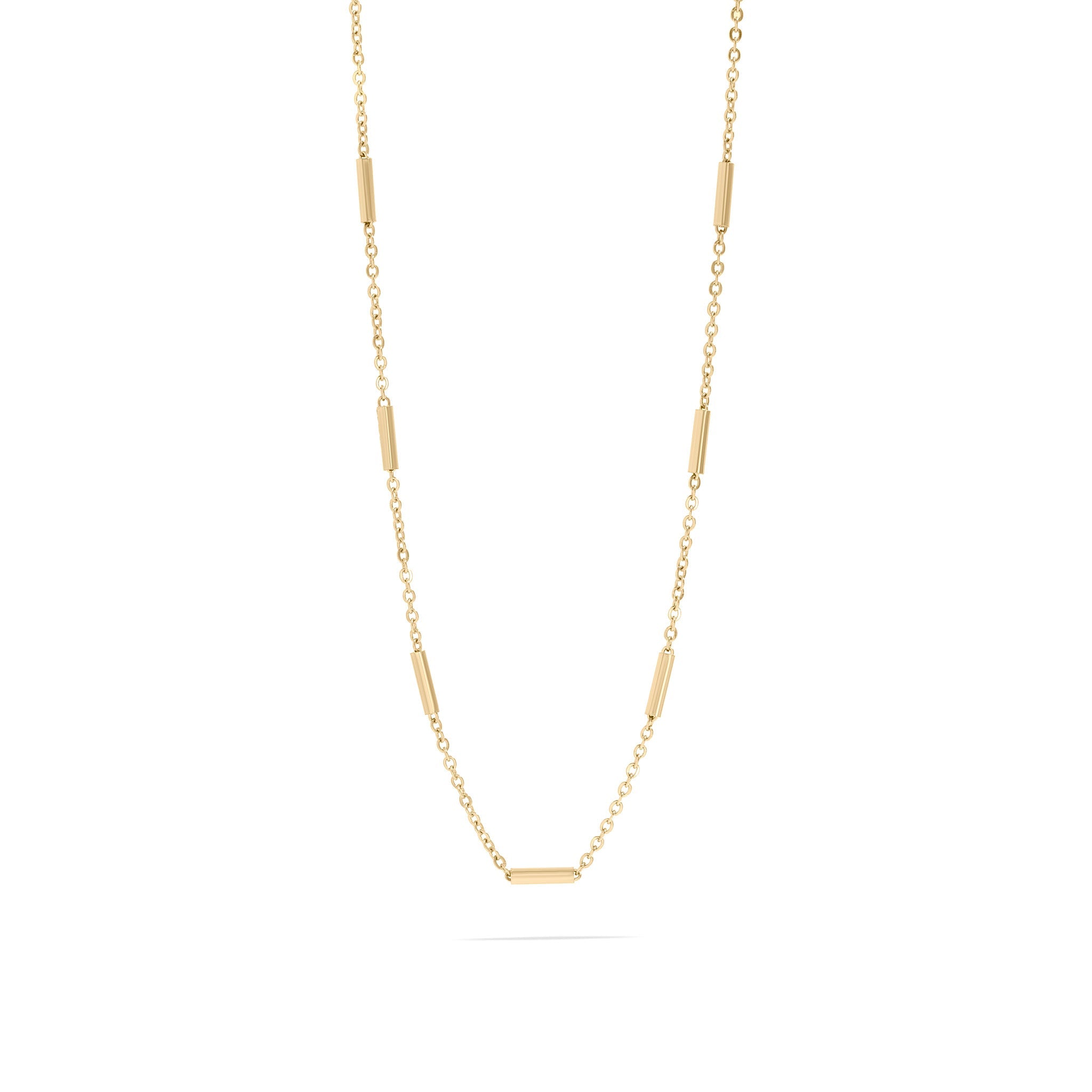 Stainless Steel Satellite Bar Chain Necklace