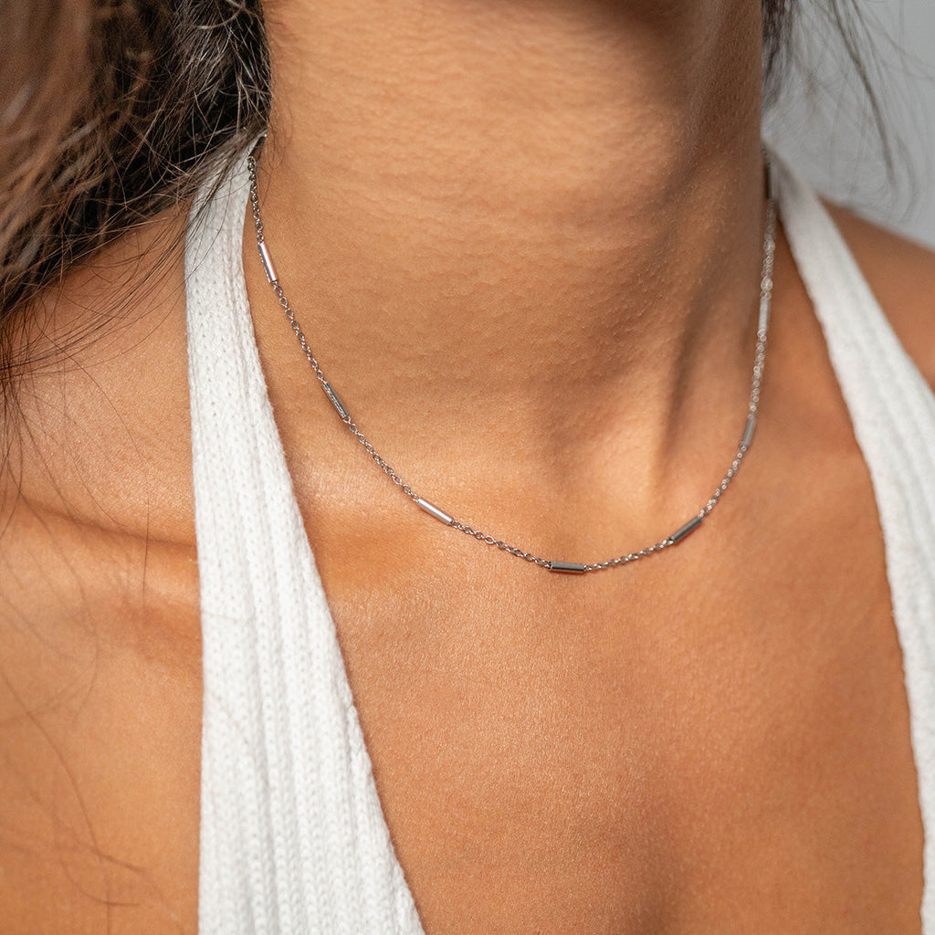 Gold Satellite Necklace – 18K Gold Chain | Hypoallergenic Stainless Steel Jewelry