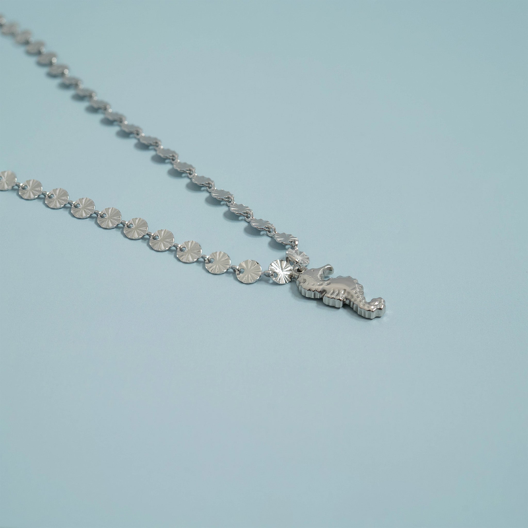 Gold Sunburst Necklace – 18K Gold Chain With Stainless Steel Pendant Jewelry