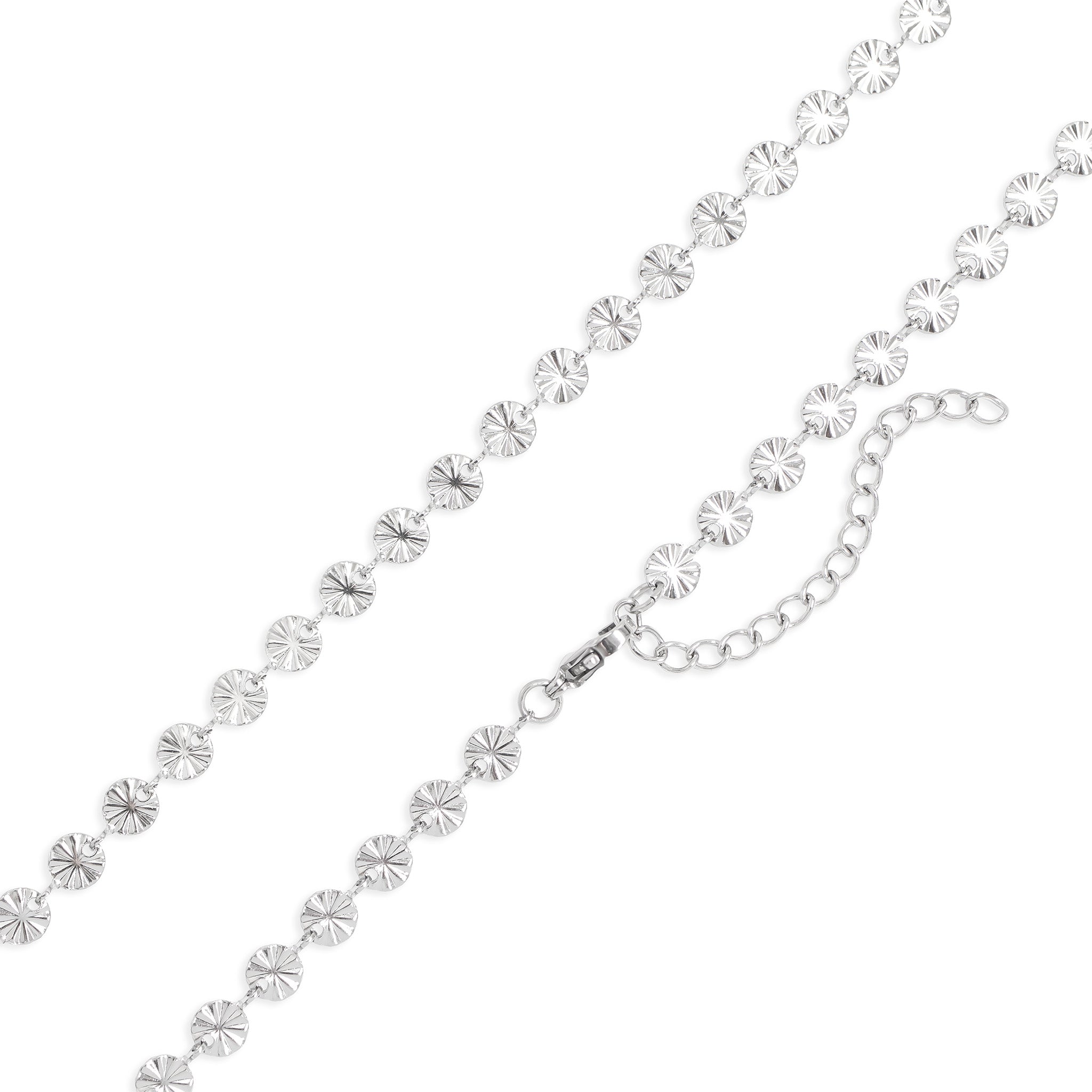 Gold Sunburst Necklace – 18K Gold Chain With Stainless Steel Pendant Jewelry