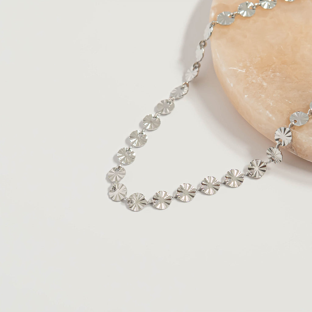 Stainless Steel Sunburst Bracelet