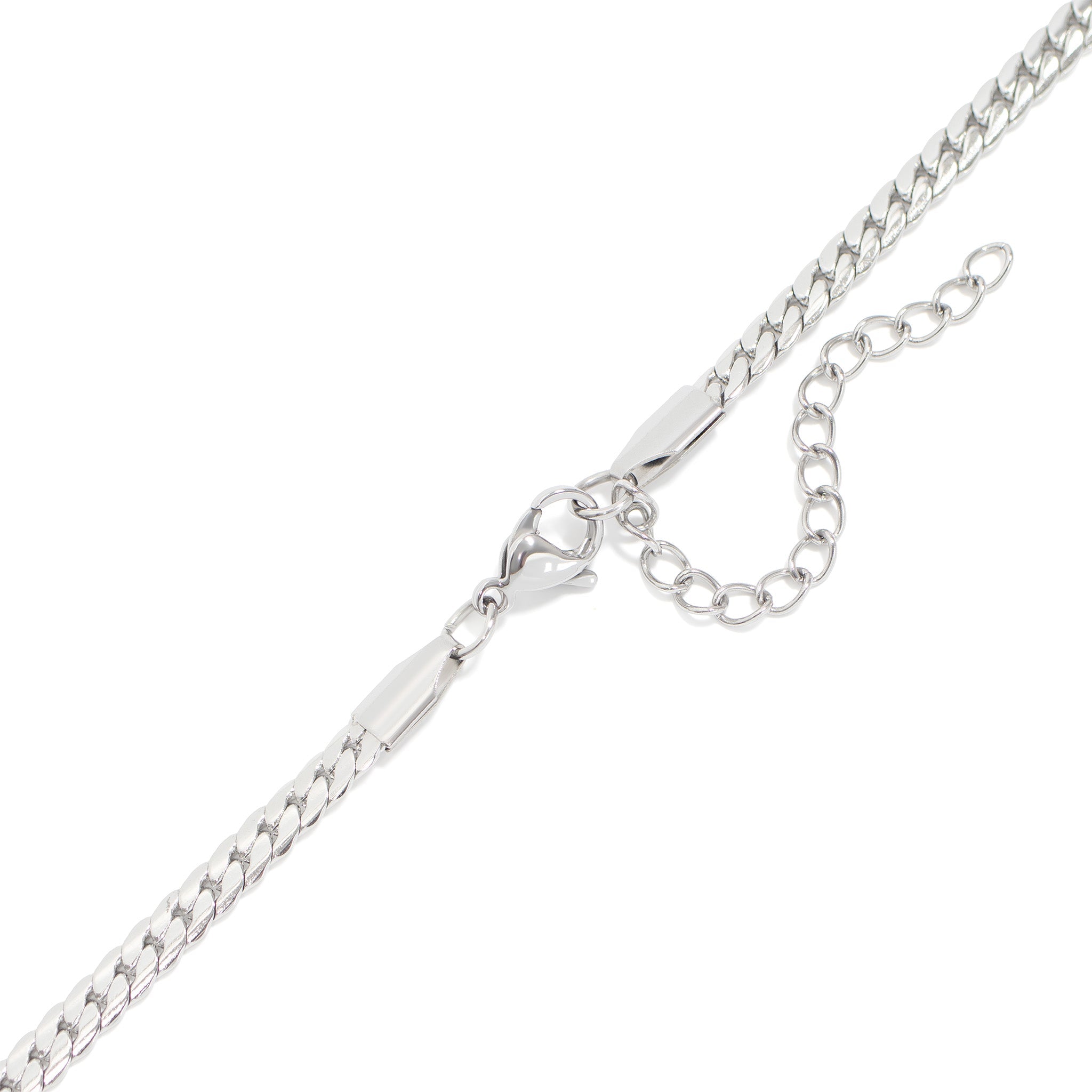 18K Gold Curb Necklace – Stainless Steel Charm Holder | Tarnish Resistant Jewelry
