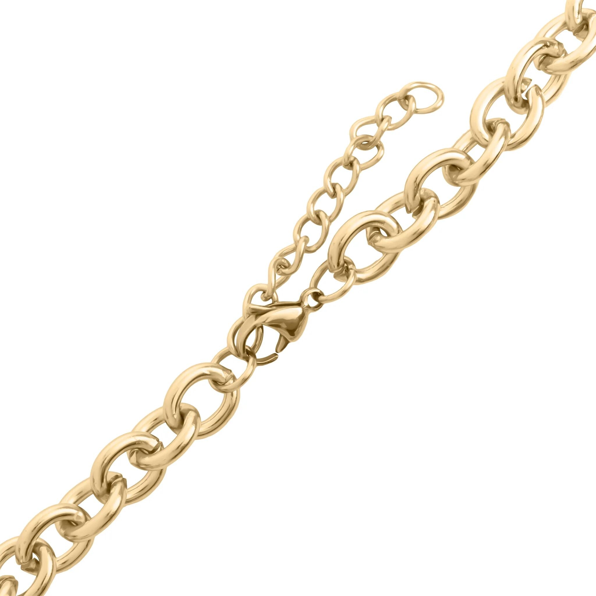 Chunky Chain Necklace – 18K Gold PVD Coated Stainless Steel, Oversized Links