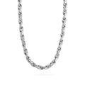 18K Gold Chain Necklace – Twisted Oval Stainless Steel Jewelry, Durable & Hypoallergenic