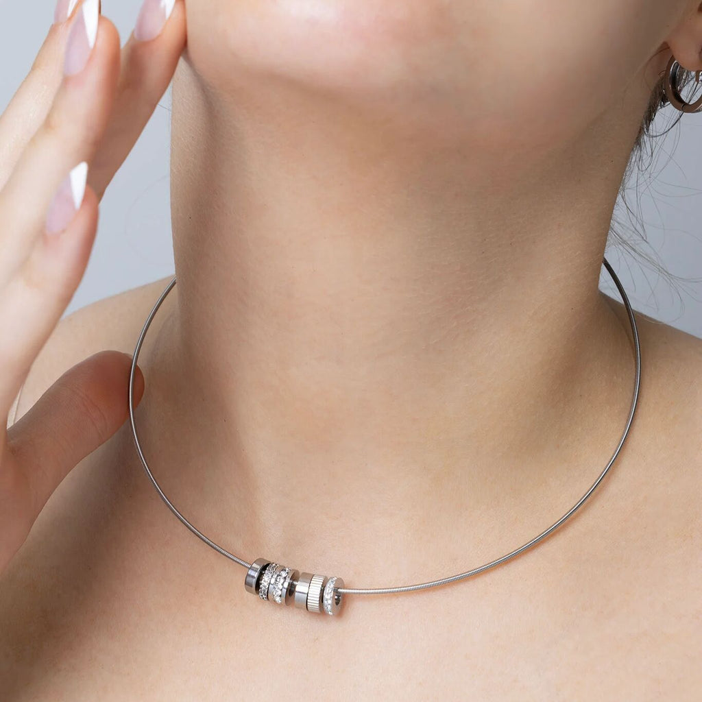 Gold Collar Necklace – 18K PVD Stainless Steel Adjustable Layering Chain