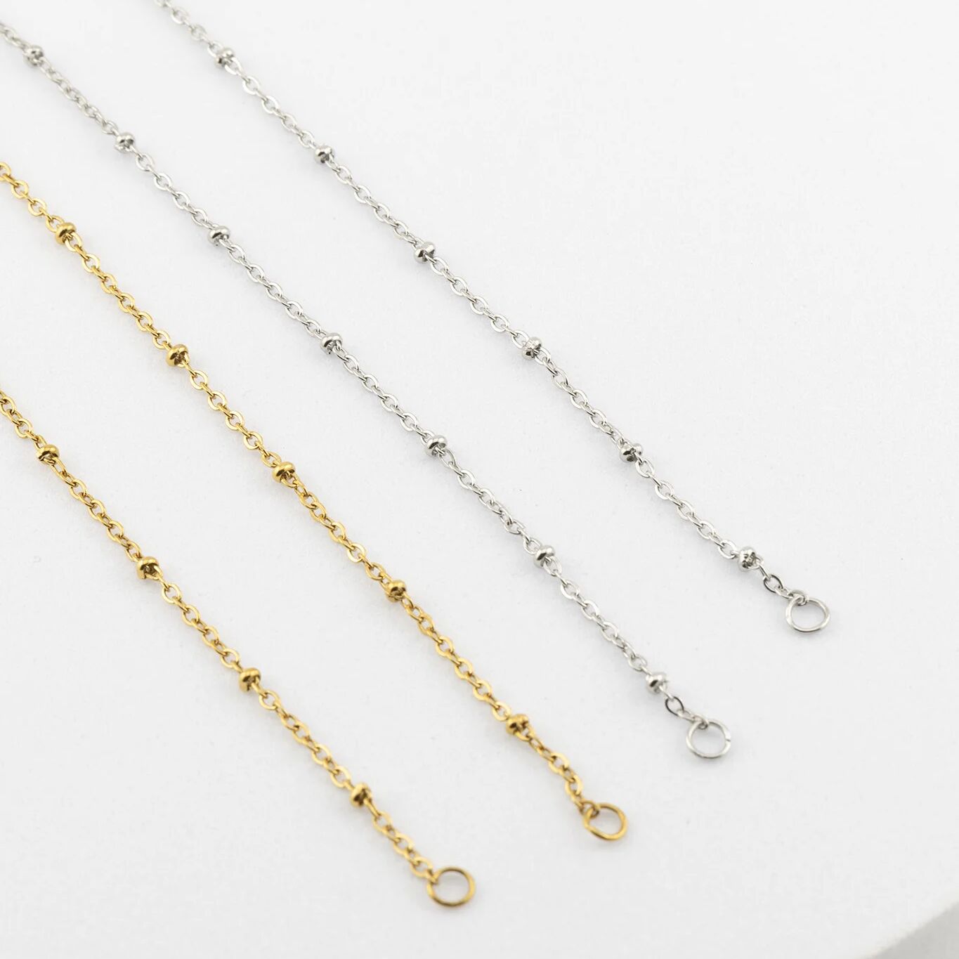 Gold and Stainless Satellite Split Chains