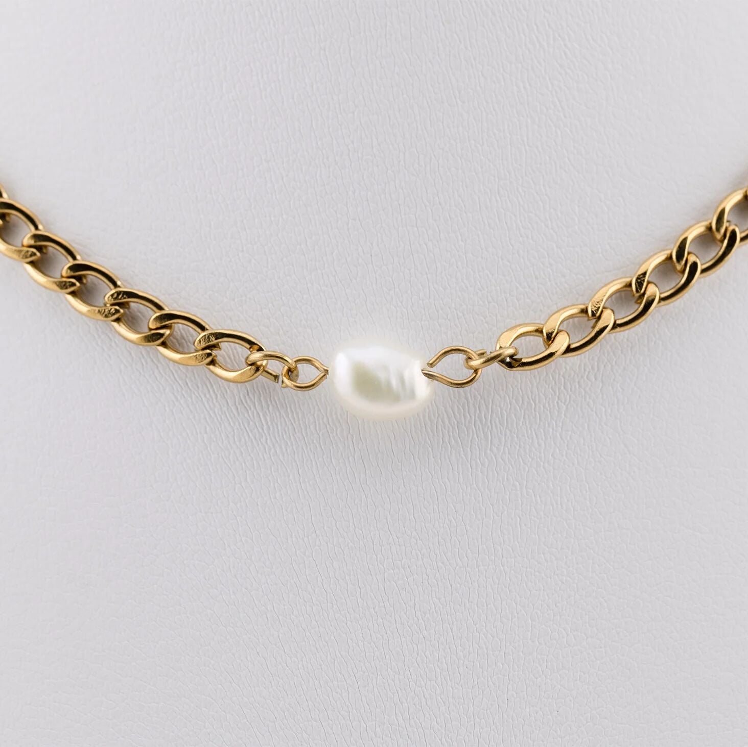 Gold Figaro Split Chain