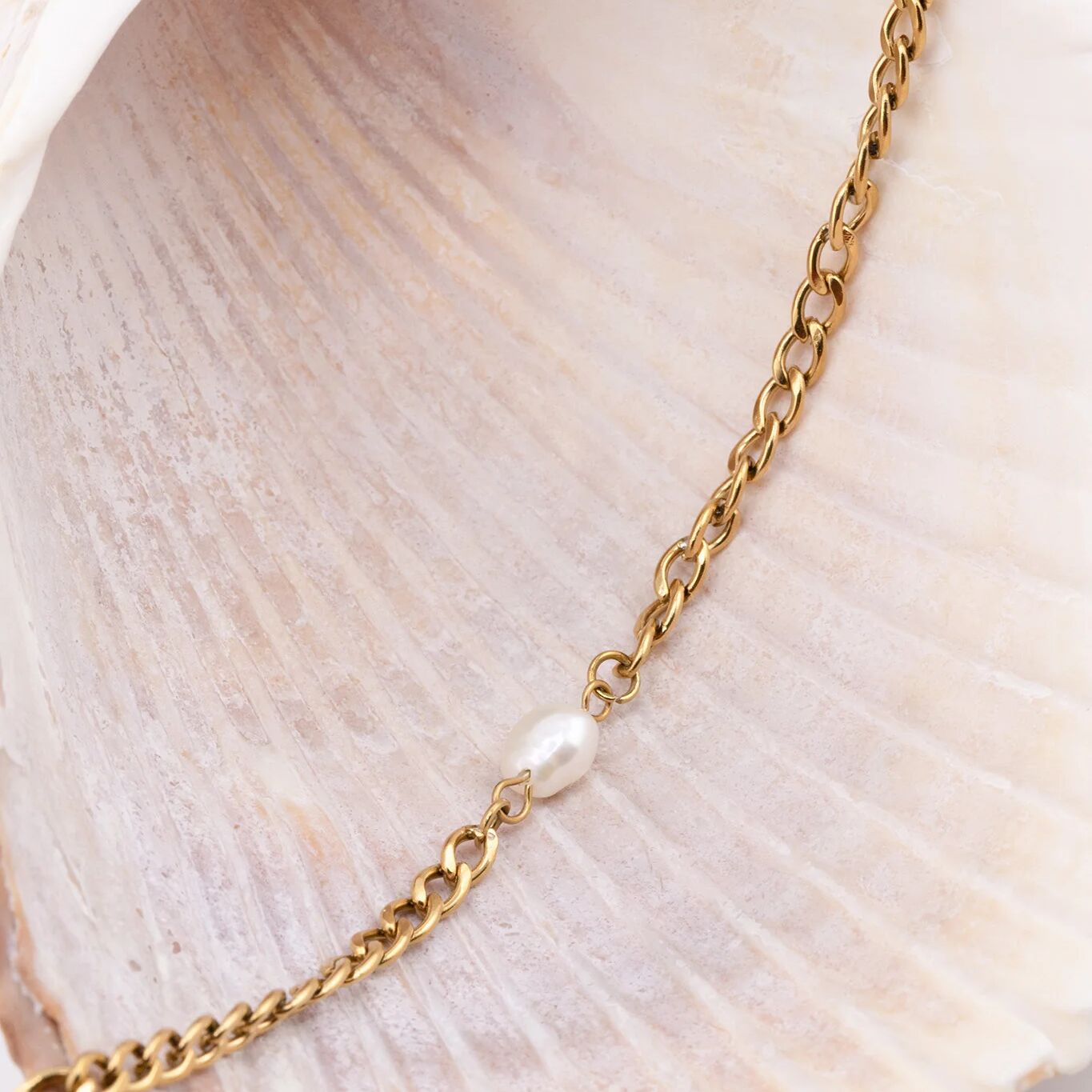 Gold Figaro Split Chain