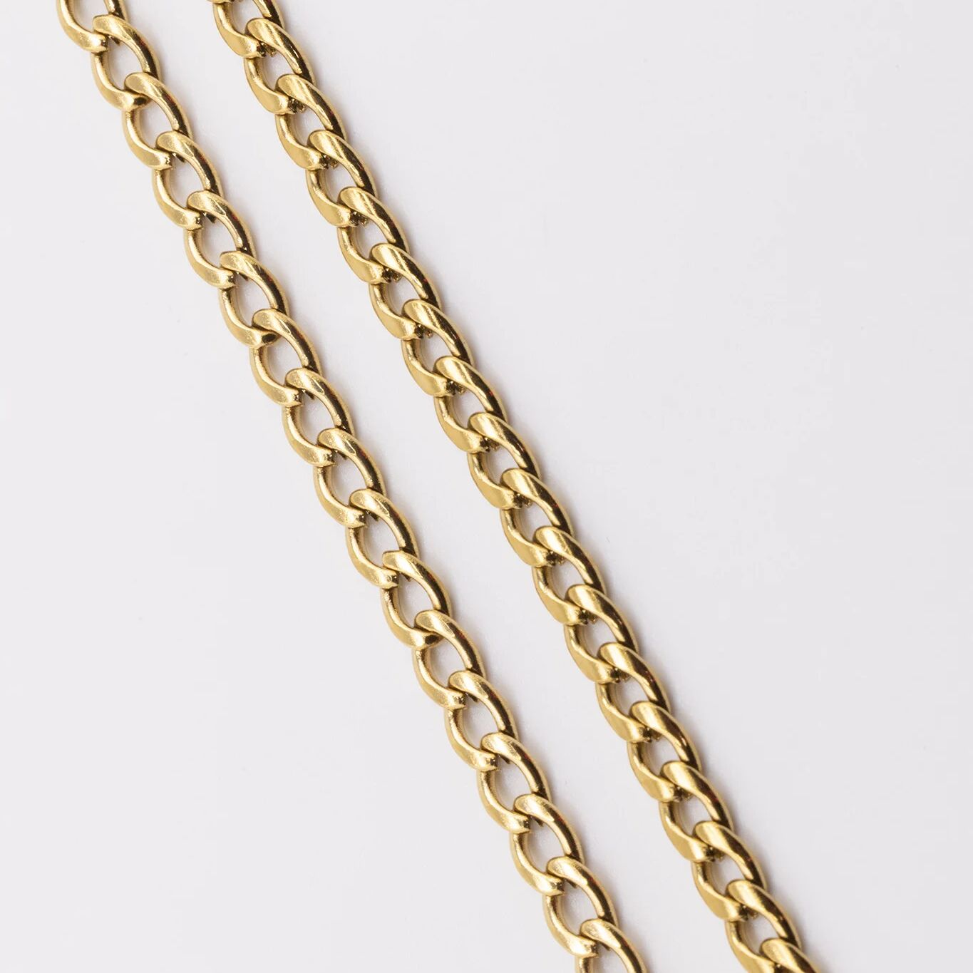 Gold Figaro Split Chain