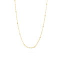 Wholesale jewelry 14K Gold Filled Plus Crimped Oval Link Chain Necklace- Main 