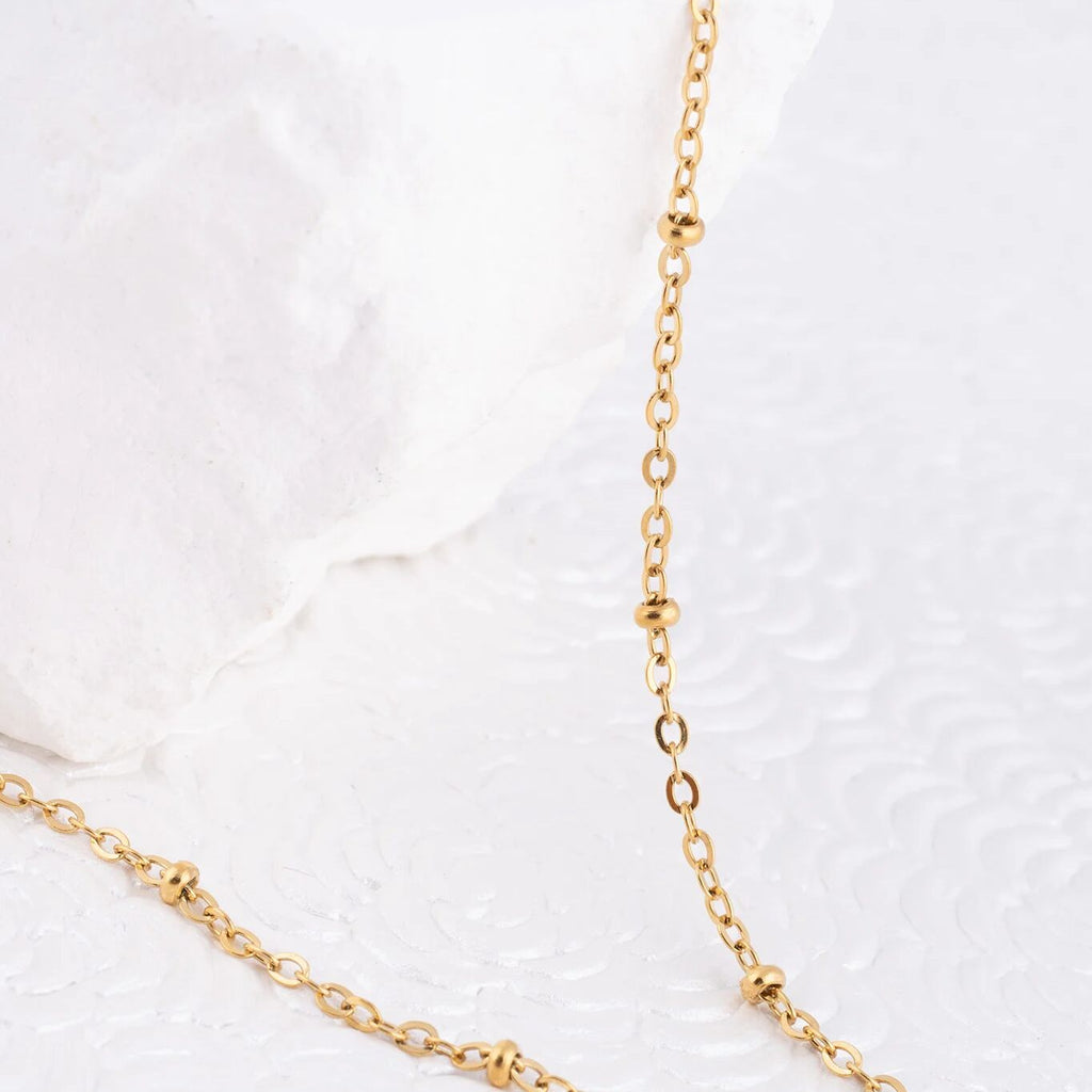 Wholesale jewelry 14K Gold Filled Plus Crimped Oval Link Chain Necklace- Studio 