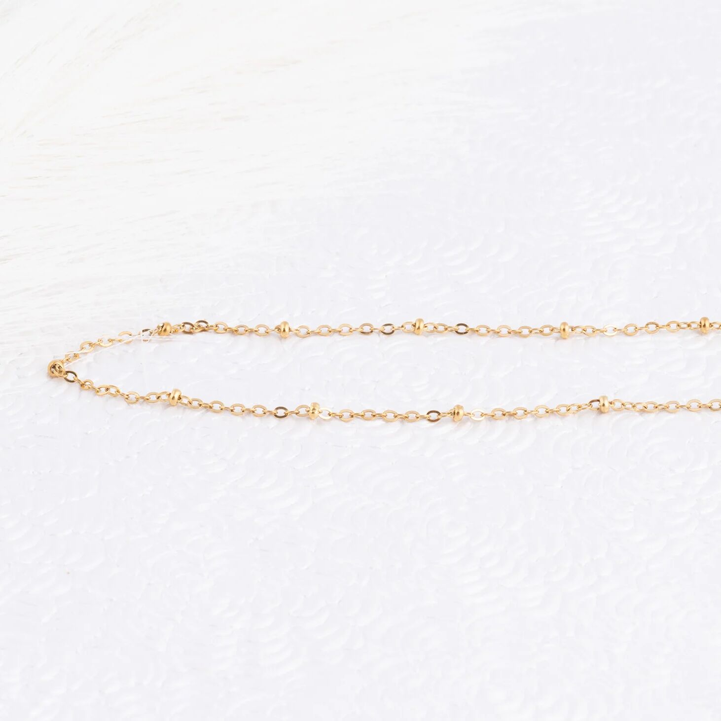 Wholesale jewelry 14K Gold Filled Plus Crimped Oval Link Chain Necklace- Studio 