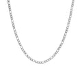 Stainless Steel Figaro Necklace – Durable Hypoallergenic Chain With Sleek Silver Links