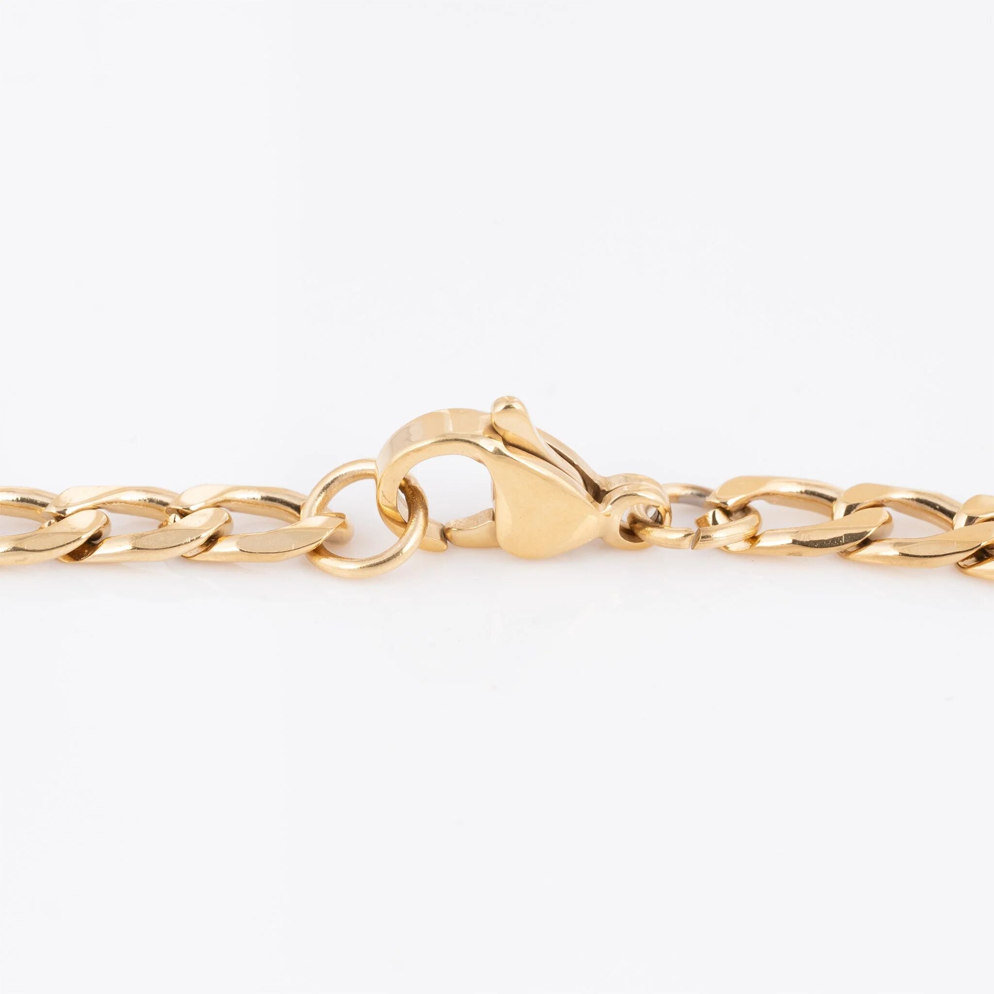 Wholesale jewelry 14K Gold Filled Plus Figaro Chain Necklace- clasp 
