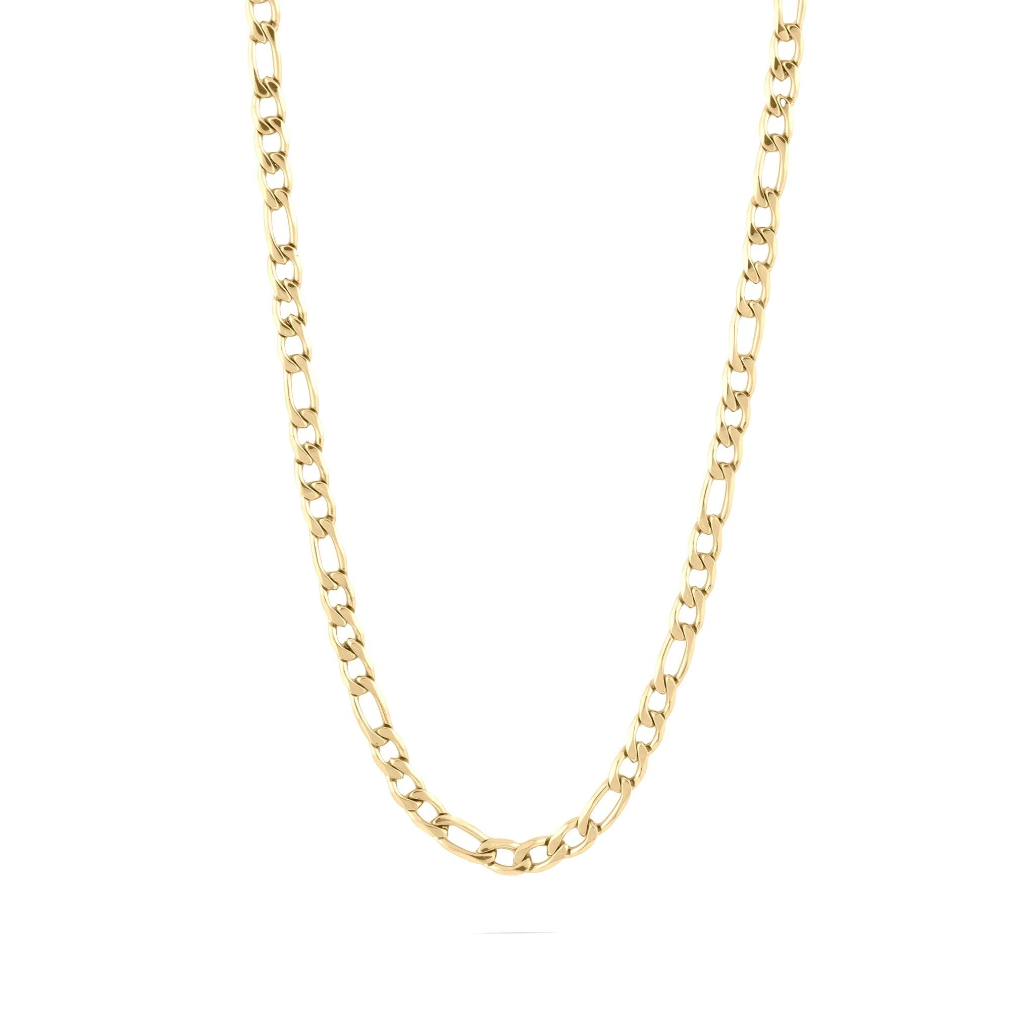 Wholesale jewelry 14K Gold Filled Plus Figaro Chain Necklace- main 