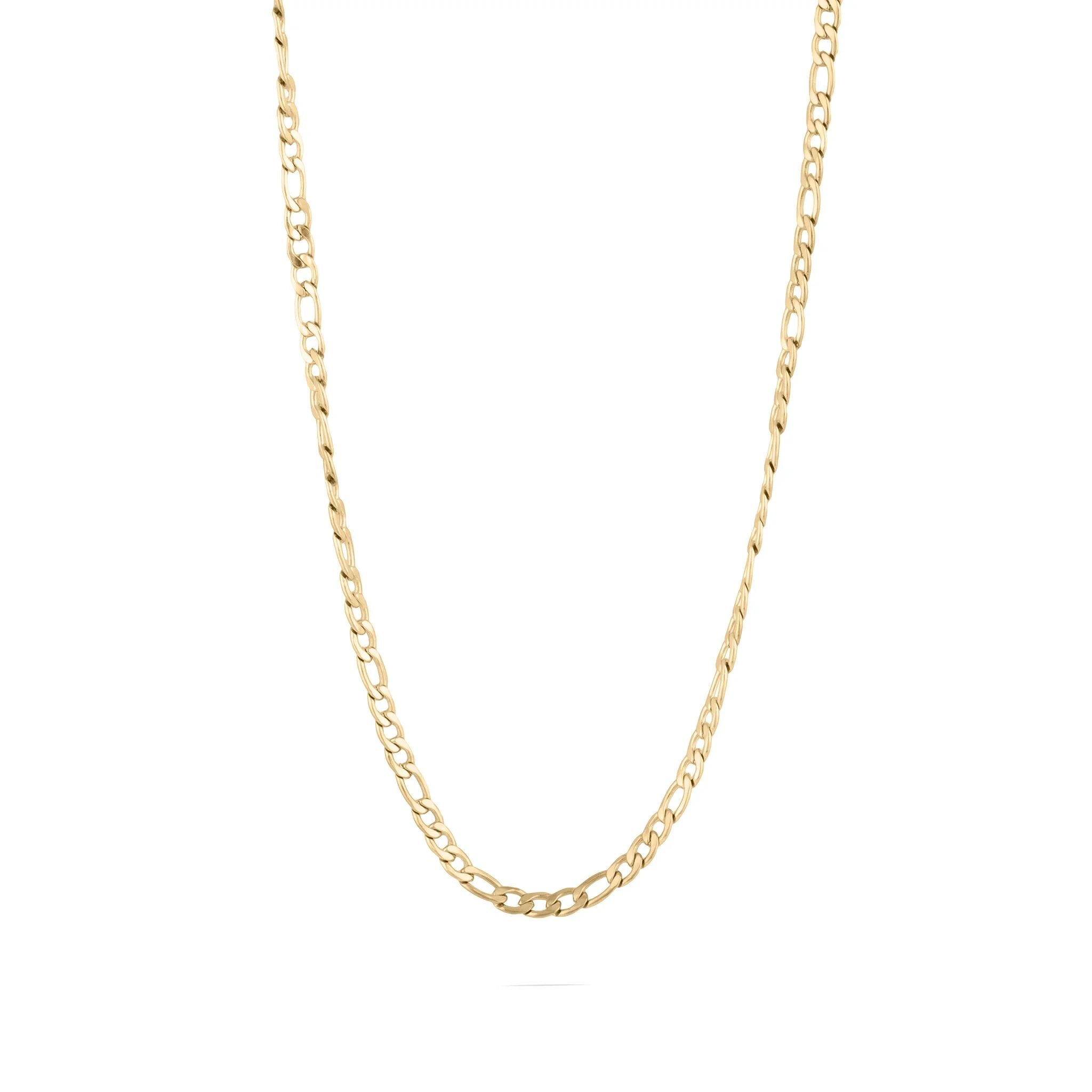 Wholesale jewelry 14K Gold Filled Plus Figaro Chain Necklace- main