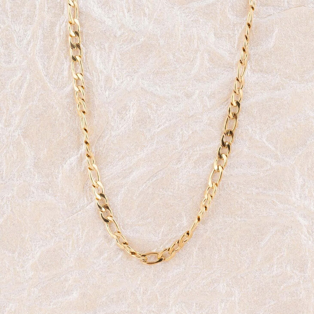 Wholesale jewelry 14K Gold Filled Plus Figaro Chain Necklace- studio 