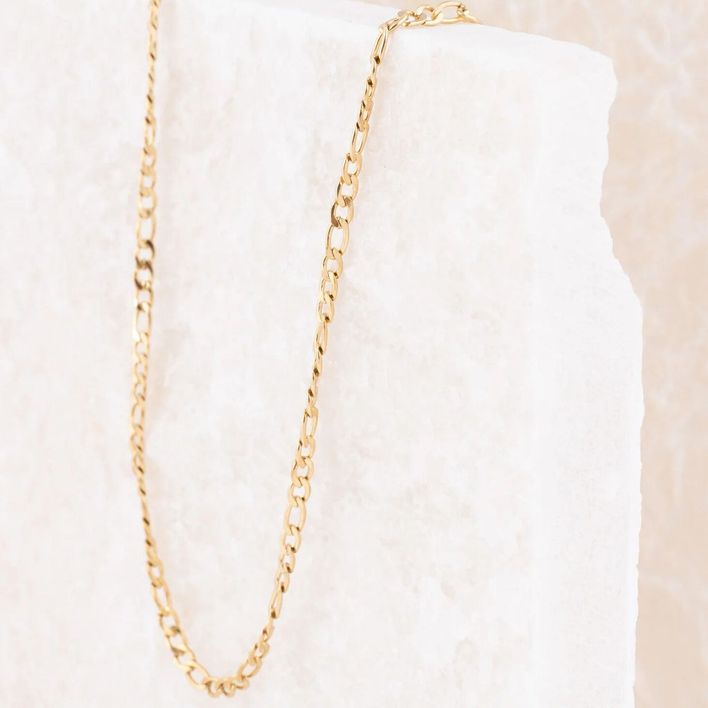 Wholesale jewelry 14K Gold Filled Plus Figaro Chain Necklace- studio 