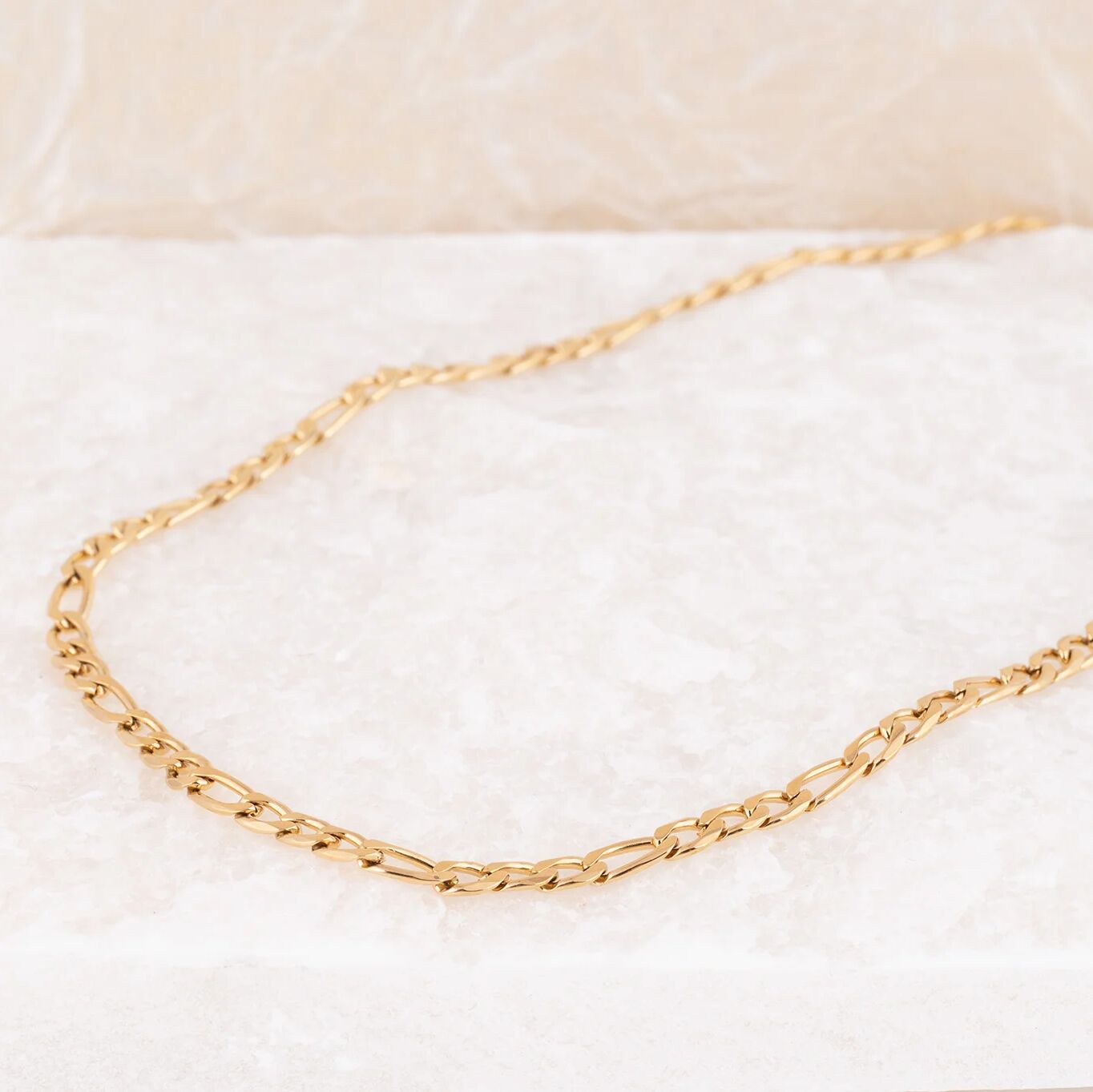 Wholesale jewelry 14K Gold Filled Plus Figaro Chain Necklace- studio 