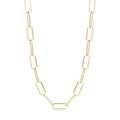 14K Gold Filled Necklace – Paperclip Chain, Lightweight Hypoallergenic Jewelry