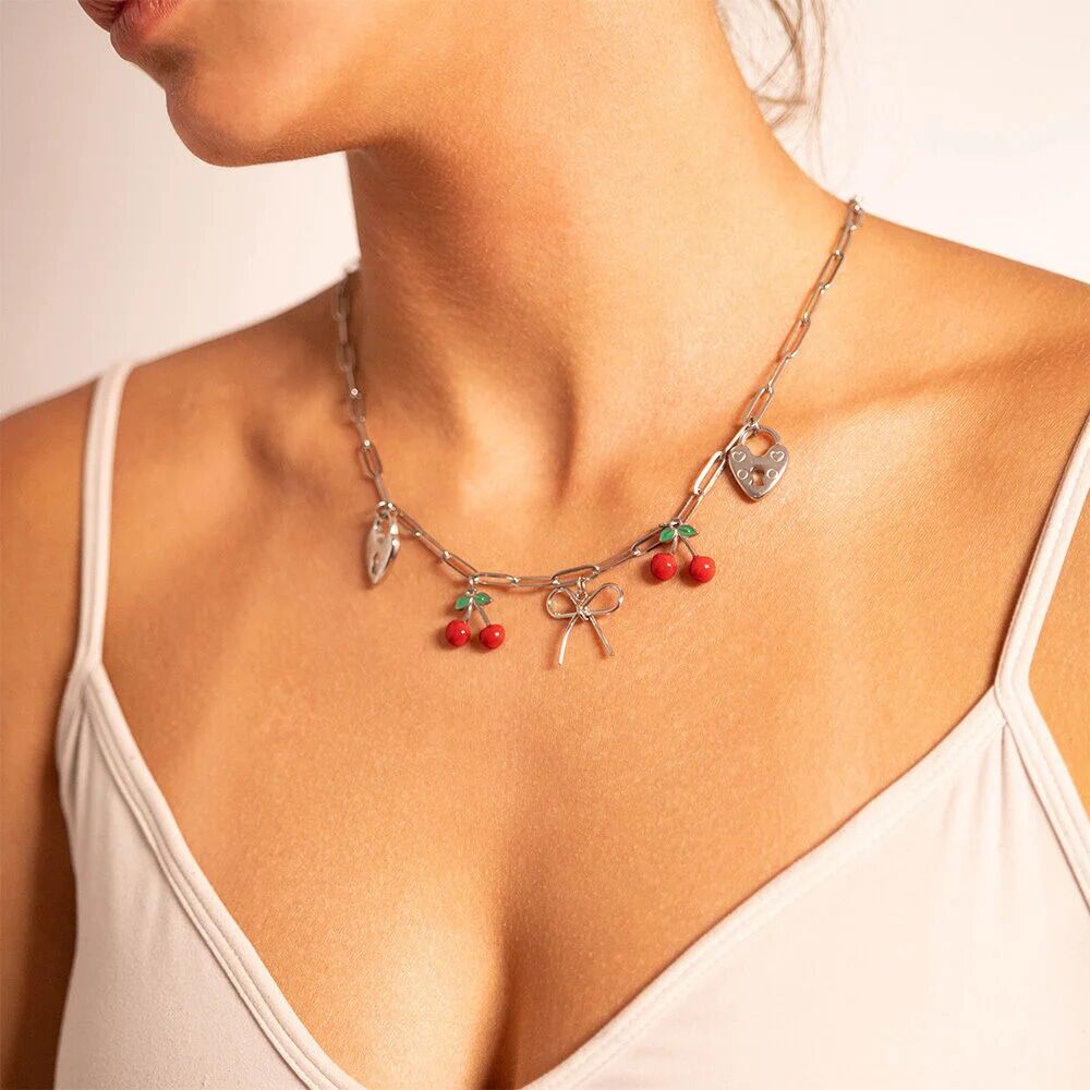 Fruit Charm Set – 18K Gold Stainless Steel Summer Charm Set | Hypoallergenic Jewelry