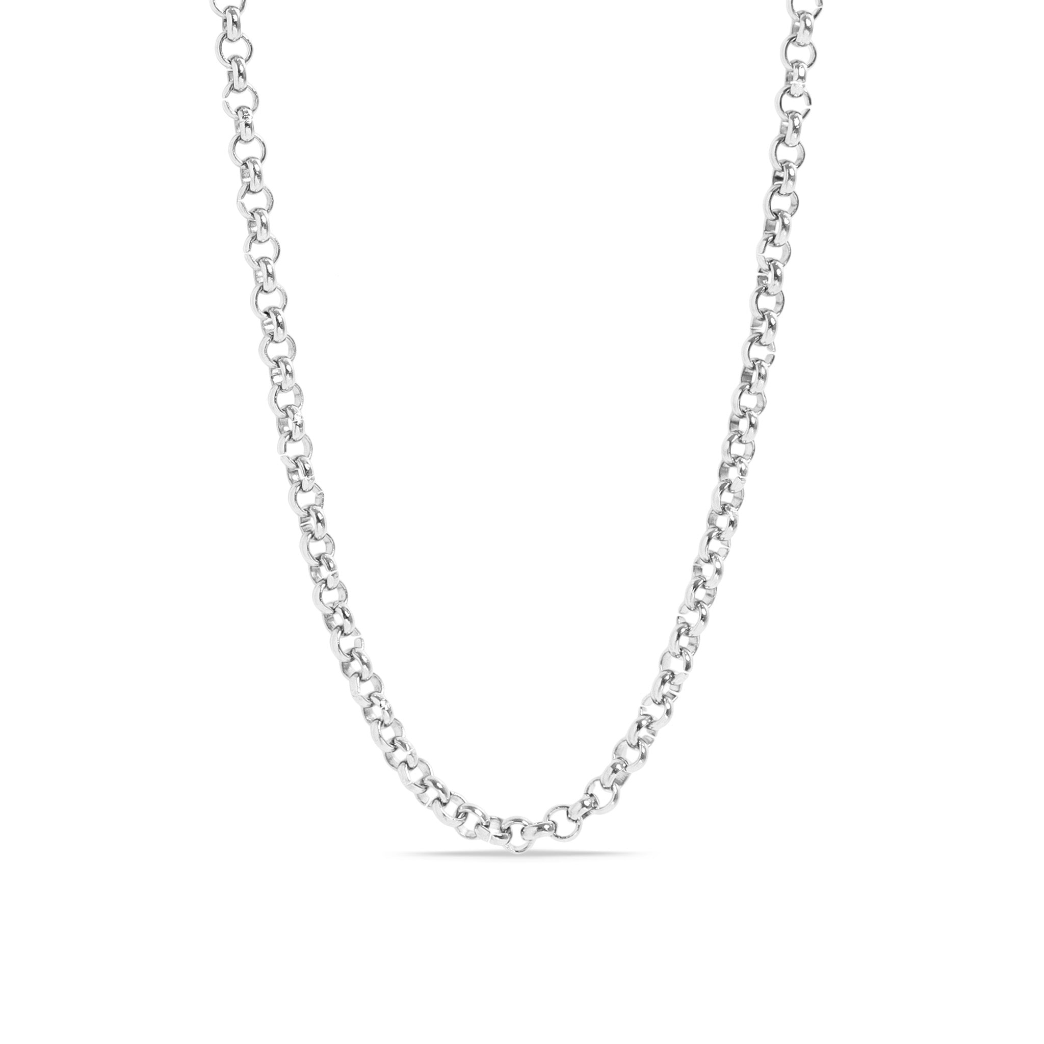 18K Gold PVD Stainless Steel Rolo Chain Necklace / CHN9950