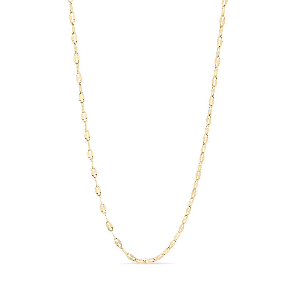 18K Gold PVD Stainless Steel Lip Chain Necklace / CHN9954