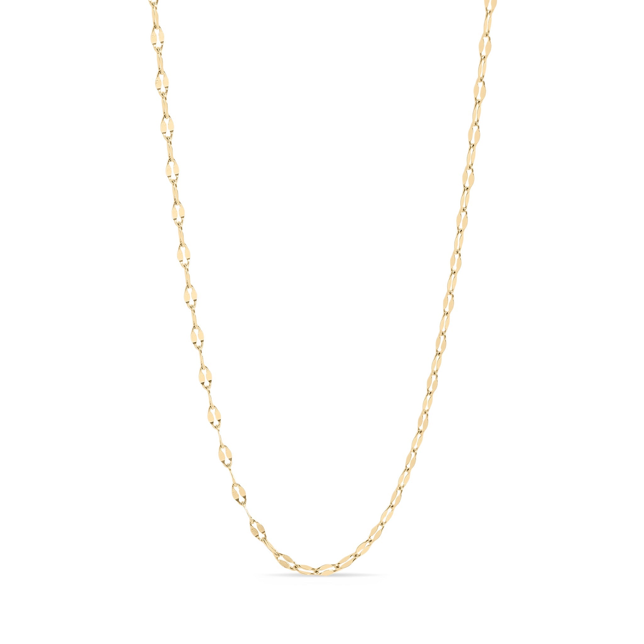 18K Gold PVD Stainless Steel Lip Chain Necklace / CHN9954