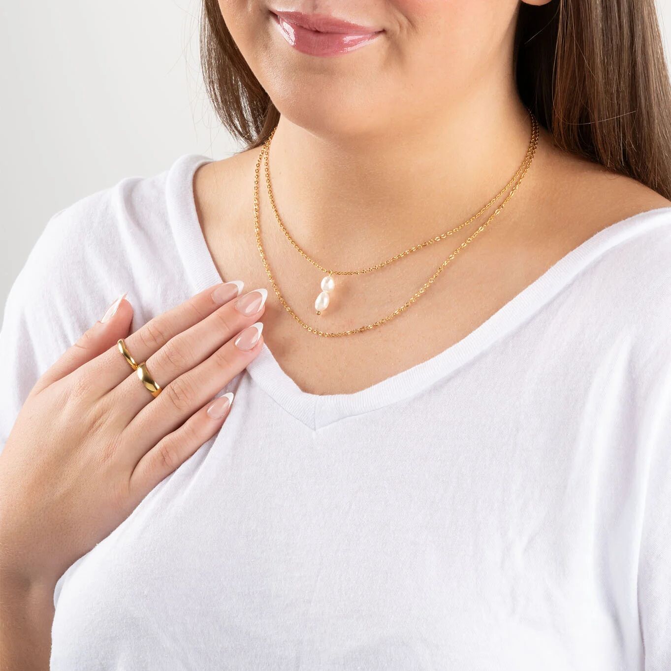 Wholesale Jewelry 14K Gold Filled Plus Satellite Chain Necklace- Model