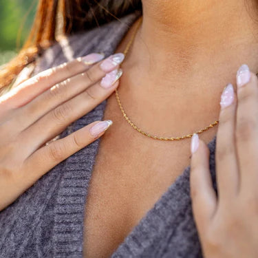 18K Gold PVD Stainless Steel Singapore Chain Necklace