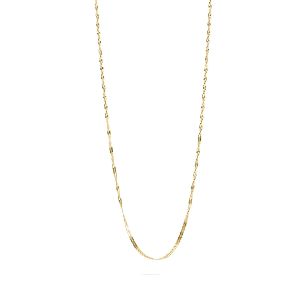 Wholesale jewelry 14K Gold Filled Plus™ Singapore Chain Necklace- Main 