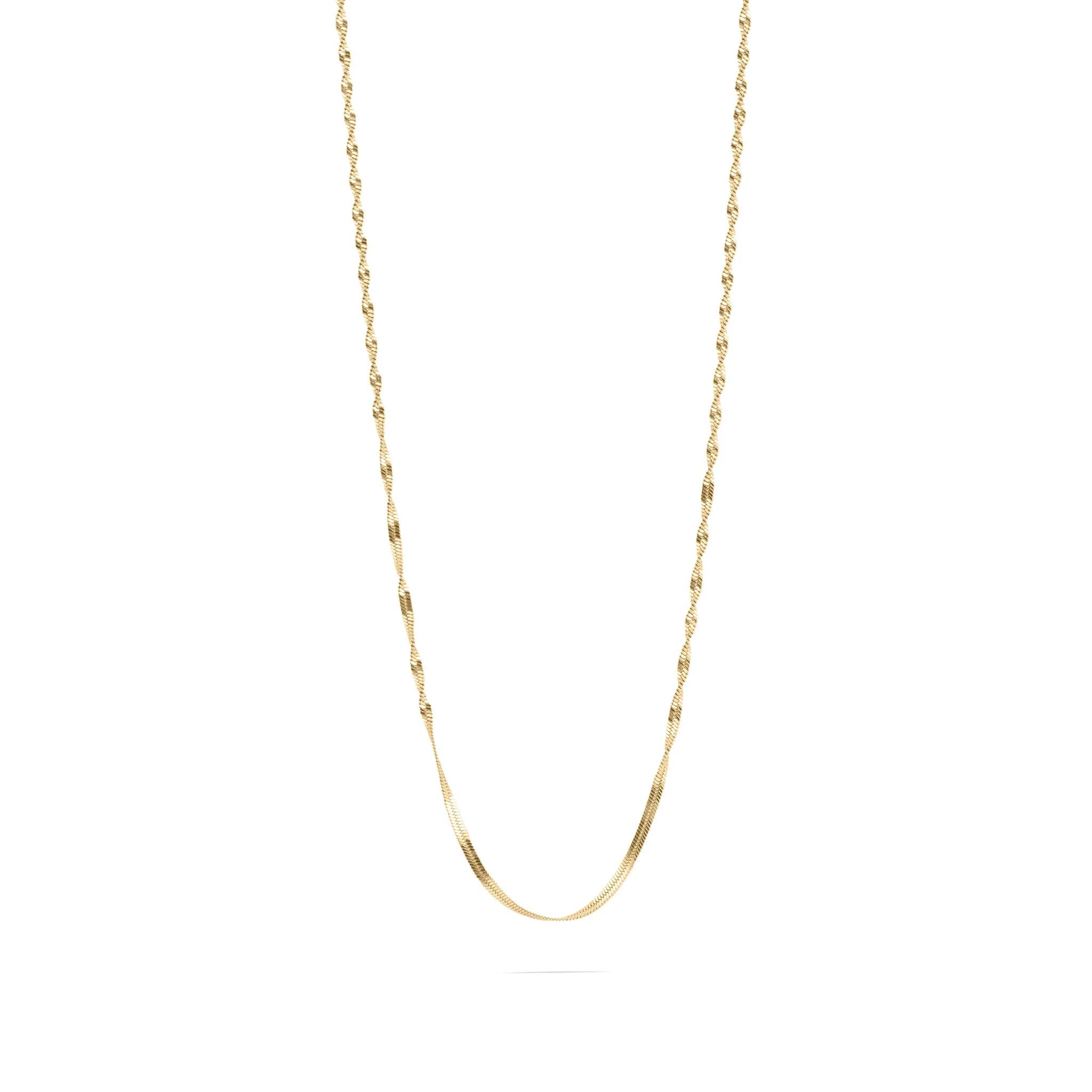 Wholesale jewelry 14K Gold Filled Plus™ Singapore Chain Necklace- Main 