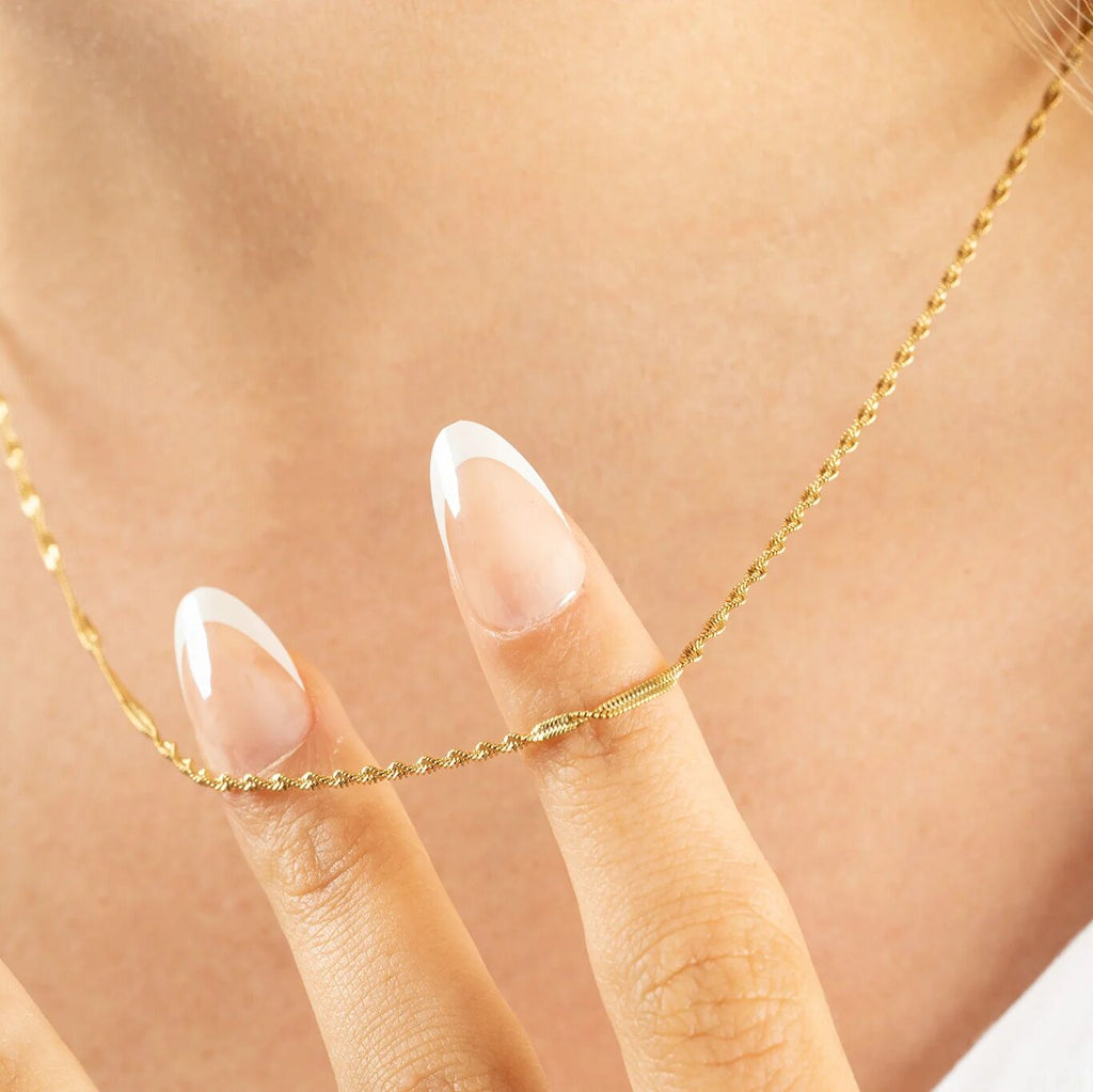 Wholesale jewelry 14K Gold Filled Plus™ Singapore Chain Necklace- Model 