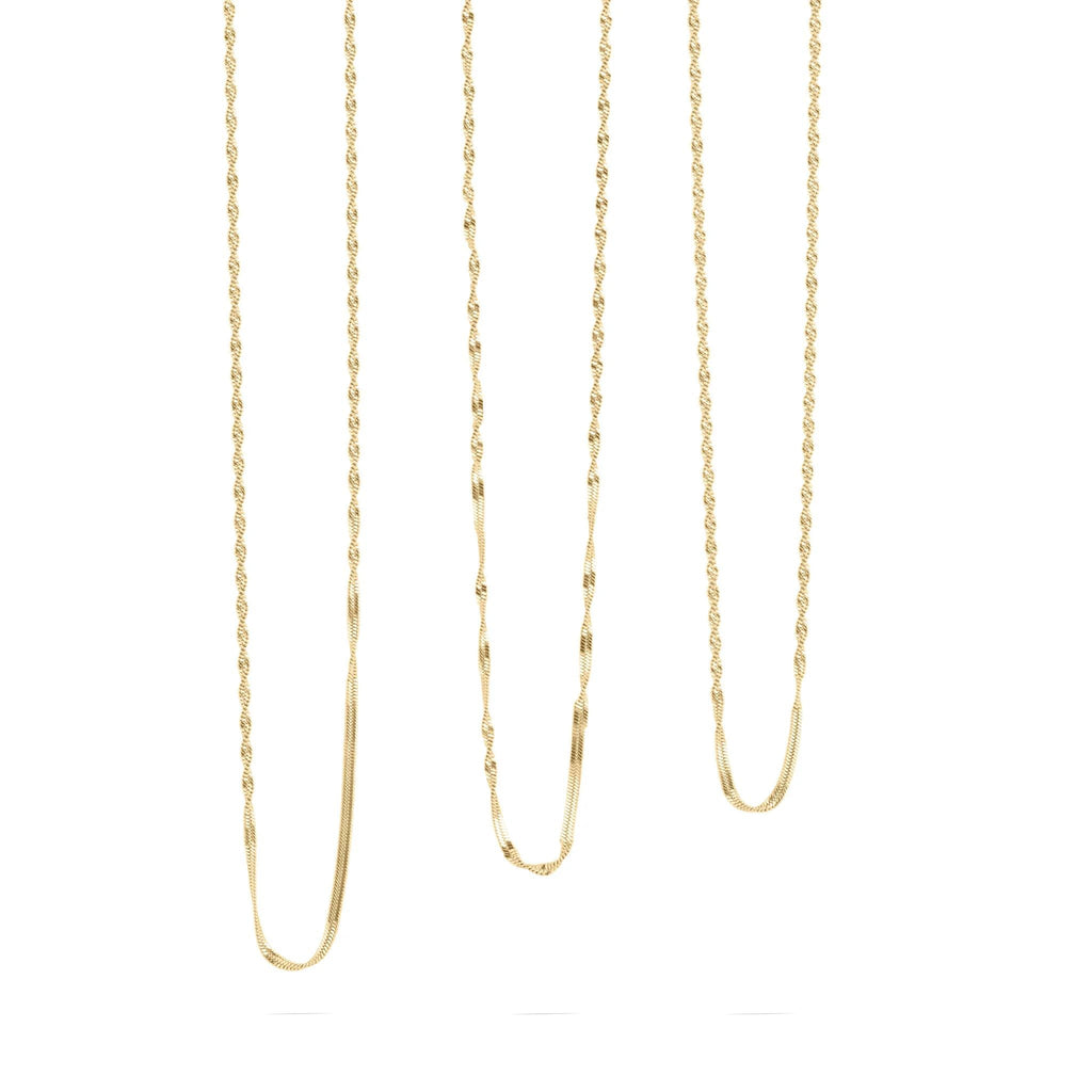 Wholesale jewelry 14K Gold Filled Plus™ Singapore Chain Necklace- Studio 