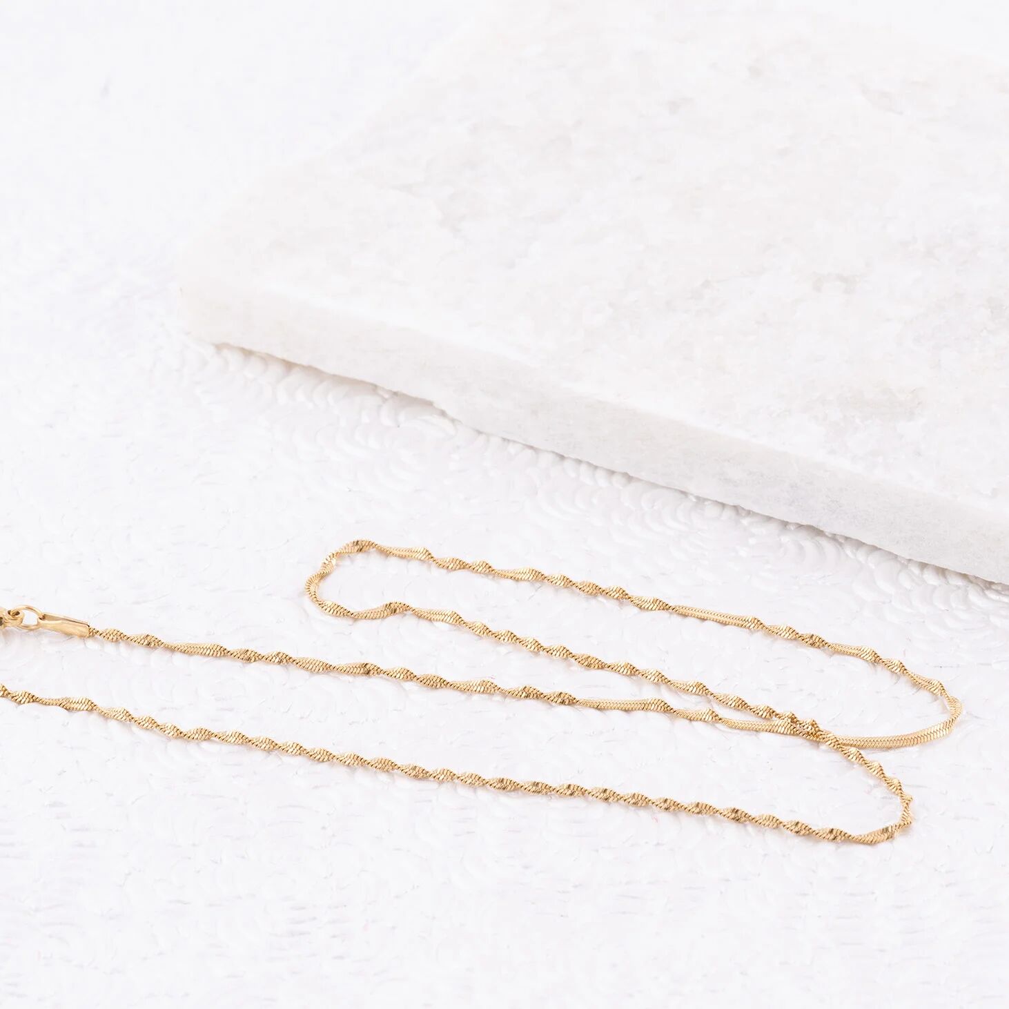 Wholesale jewelry 14K Gold Filled Plus™ Singapore Chain Necklace- Studio 