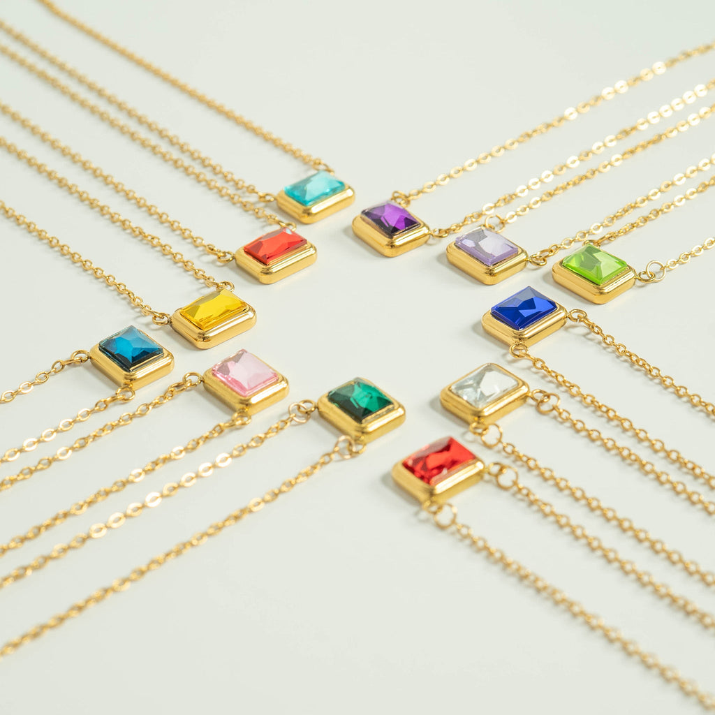 18K Gold Chain Necklace – PVD Coated Stainless Steel Loop Connector Chain