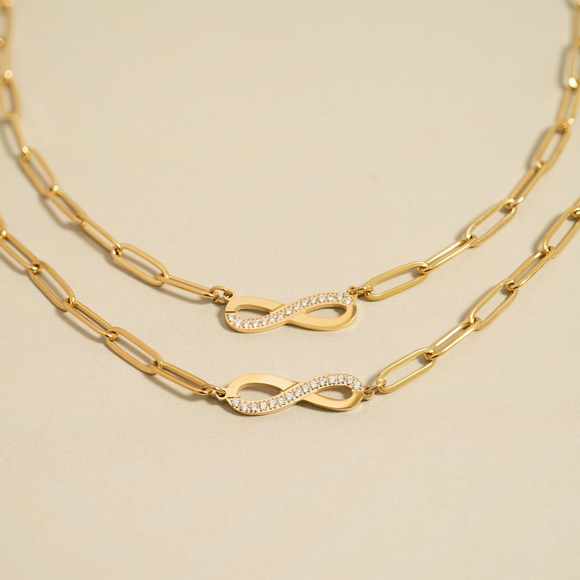 Gold Paperclip Bracelet – Adjustable 18K Gold PVD Stainless Steel Chain