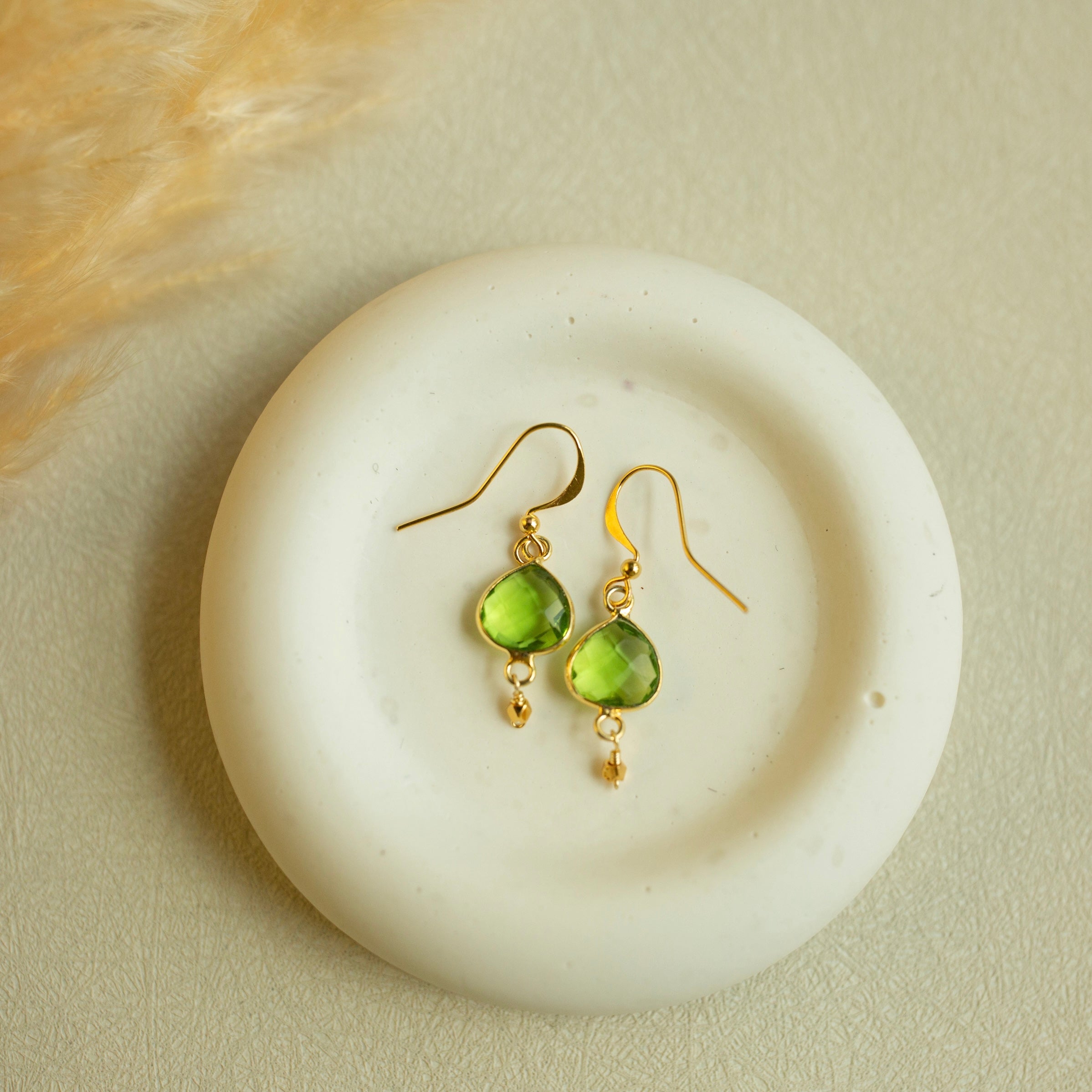 Ballet Drop Earrings – Handmade Gemstone Earrings | Gold Vermeil Dangle Jewelry